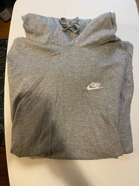 Nike Gray Sweatshirt with Embroidered Logo